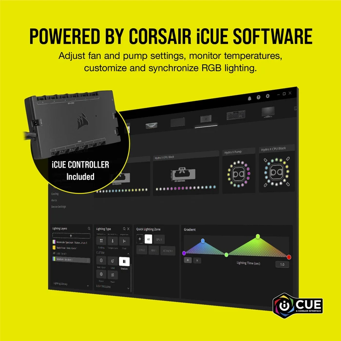 Corsair Hydro X Series iCUE XH305i RGB Pro Custom Cooling Kit, weiß