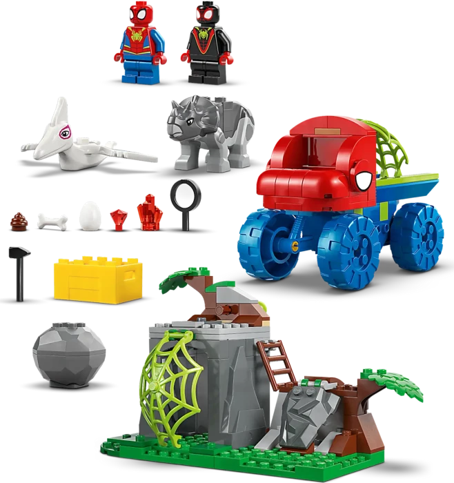 LEGO Marvel Super Heroes Spielset - Spideys Team auf Rettungsmission im Dino-Truck