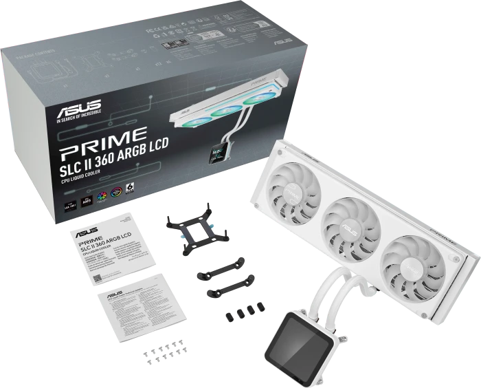 ASUS Prime SLC II 360 ARGB LCD White Editon