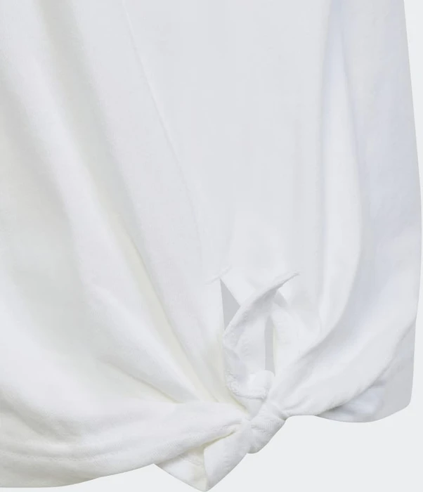adidas Dance Knotted T-Shirt kurzarm white/silver metallic (Junior)
