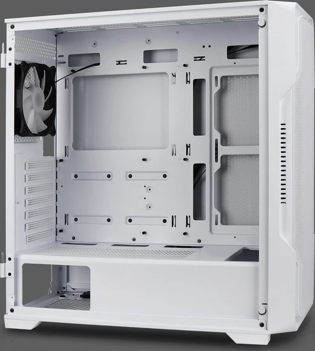 Nanoxia DS-9 ARGB Airflow White, weiß, Glasfenster
