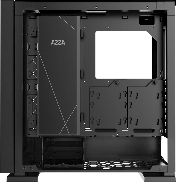 AZZA Zircon 7000, schwarz, Glasfenster