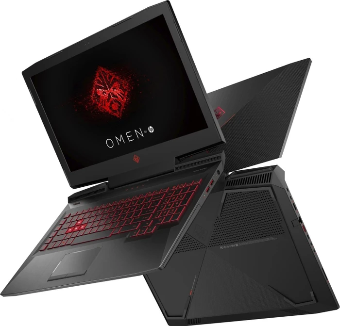 HP OMEN by HP Laptop 17-an014ng, Shadow Black, Core i7-7700HQ, 16GB RAM, 256GB SSD, 1TB HDD, GeForce GTX 1070, DE