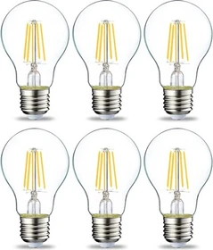 AmazonBasics LED-Leuchtmittel Filament 40 4.3W/827 E27, 6 Stück