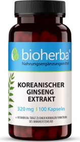 Bioherba Koreanischer Ginseng 320mg Kapseln, 100 Stück