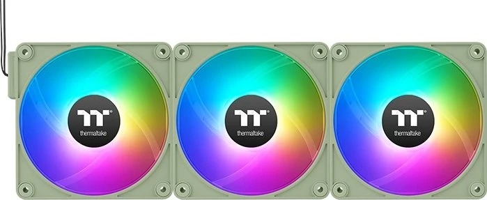 Thermaltake CT140 EX ARGB Sync Reverse Matcha Green, grün/weiß, 140mm, 3er-Pack