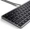 Satechi Slim W1 Wired Backlit Keyboard, -C, schwarz/grau, USB, US Vorschaubild