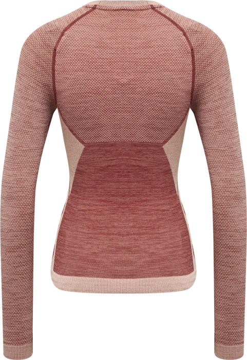 hummel CEA Seamless Tight Funktionsshirt langarm withered rose/rose tan melange (Damen)