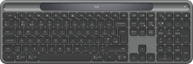 Logitech Signature Slim Solar+ K980 for Business, Grafit, Logi Bolt, USB/Bluetooth, UK