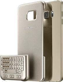 Samsung Keyboard Cover QWERTZ für Galaxy S6 Edge+ gold
