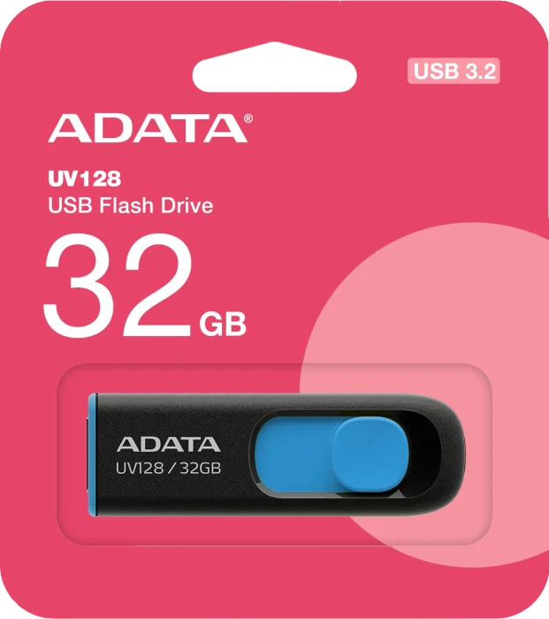 ADATA DashDrive UV128 32GB blau, USB-A, USB 3.2 Gen 1×1