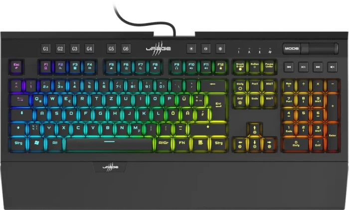 Hama uRage Exodus 900 Mechanical, schwarz, LEDs RGB, Gaote Outemu BLUE, USB, DE