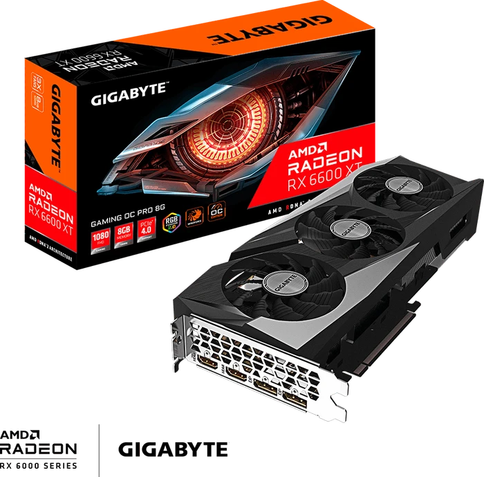 GIGABYTE Radeon RX 6600 XT Gaming OC Pro 8G, 8GB GDDR6, 2x HDMI, 2x DP