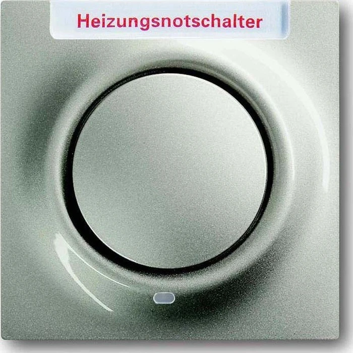 Busch-Jaeger Impuls Zentralscheibe mit Aufdruck Heizung, champagner metallic
