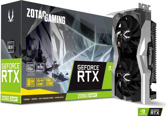 Zotac Gaming GeForce RTX 2060 SUPER Mini, 8GB GDDR6, HDMI, 3x DP