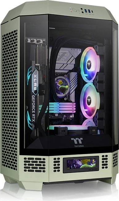 Thermaltake The Tower 300 Matcha Green, grün, Glasfenster