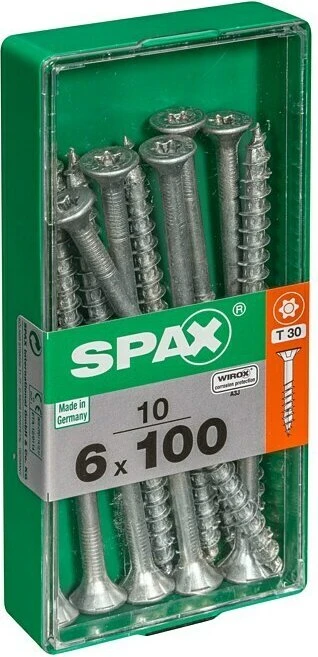 Spax WIROX A9J 4CUT T-STAR plus T30 Universalschraube, 6x100mm, 10 Stück