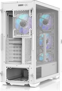 Zalman Z10 Duo, weiß, Glasfenster