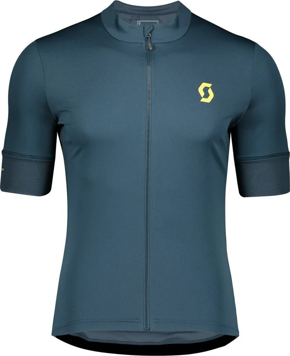 Scott Endurance 10 Trikot kurzarm nightfall blue/lemongrass yellow (Herren)