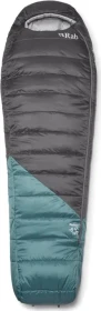 Rab Radeon -6C Long Wide Mumienschlafsack sage/graphene