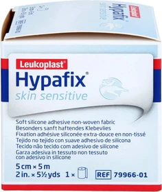 Leukoplast Hypafix skin sensitive Klebevlies, 5cm x 5m, 1 Stück