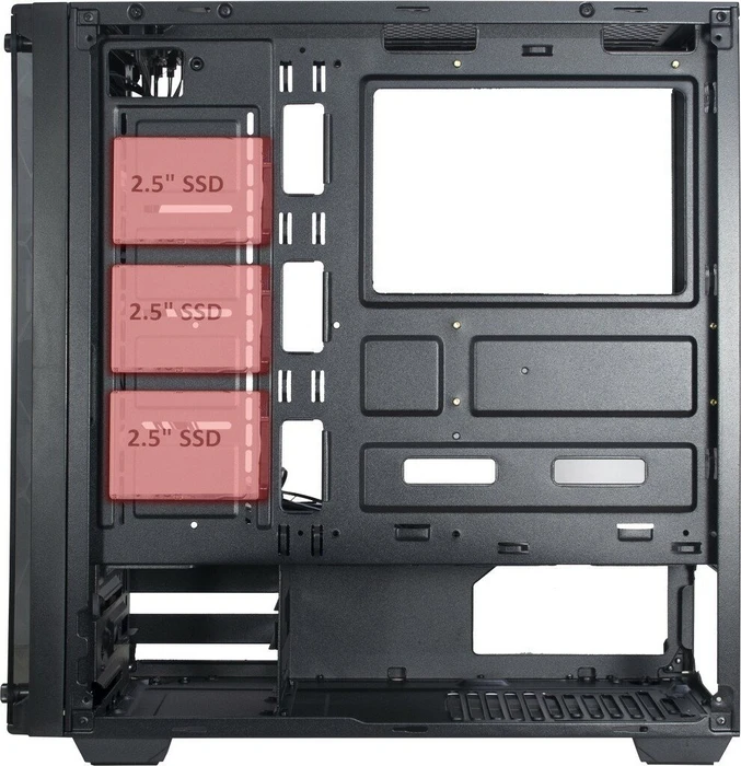Inter-Tech C-907 Cobweb, Glasfenster