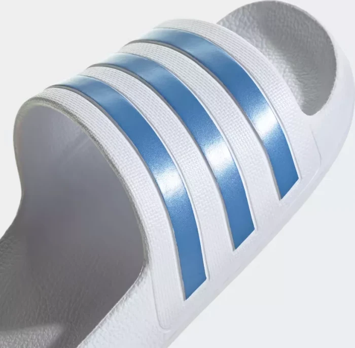adidas Aqua Adilette cloud white/blue fusion met (Damen)