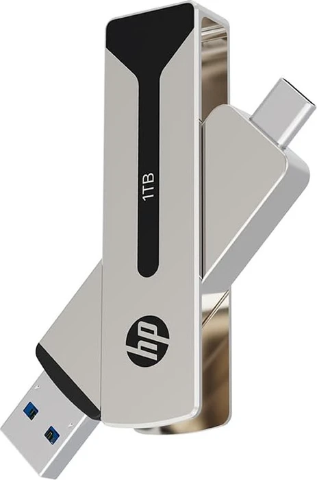 PNY HP 911 Pro 1TB Pearl Nickel, USB-A + USB-C, USB 3.2 Gen 1×1