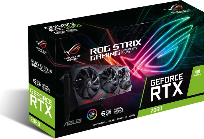 ASUS ROG Strix GeForce RTX 2060 EVO, ROG-STRIX-RTX2060-6G-EVO-GAMING, 6GB GDDR6, 2x HDMI, 2x DP