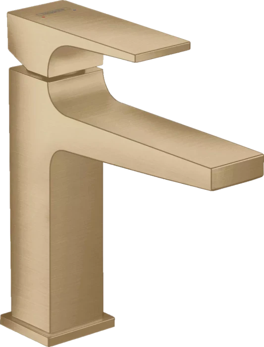 Hansgrohe Metropol Waschbeckenarmatur 110 mit Push-Open Ablaufgarnitur brushed bronze