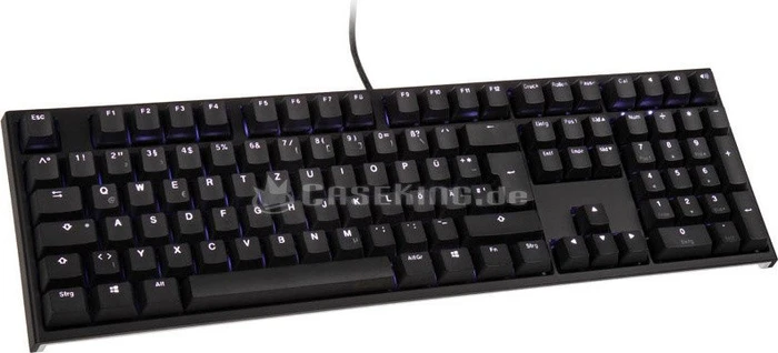 Ducky One 2 Backlit PBT, LEDs weiß, schwarz, MX RED, USB, DE