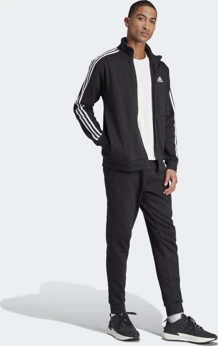 adidas Basic 3-Streifen Trainingsanzug schwarz (Herren)