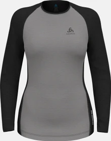 Odlo Natural Performance Wool 130 Base Layer Funktionsshirt langarm misty lilac/gray ridge melange (Damen)