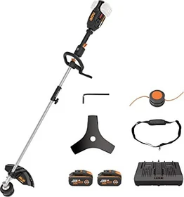 Worx 40V PowerShare Akku-Rasentrimmer inkl. 2 Akkus 4.0Ah