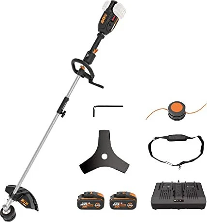 Worx 40V PowerShare Akku-Rasentrimmer inkl. 2 Akkus 4.0Ah