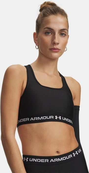 Under Armour Armour Mid Crossback Sport-BH ultimate black/white (Damen)
