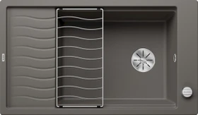 Blanco Elon XL 8 S InFino Becken reversibel mit Ablauffernbedienung vulkangrau