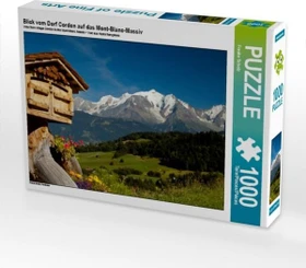 Calvendo Blick vom Dorf Cordon auf das Mont-Blanc-Massiv