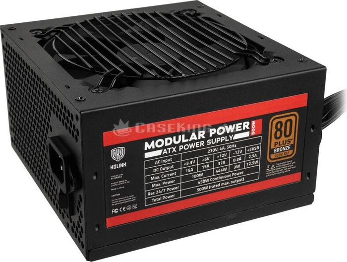 Kolink Modular Power 500W, ATX 2.4