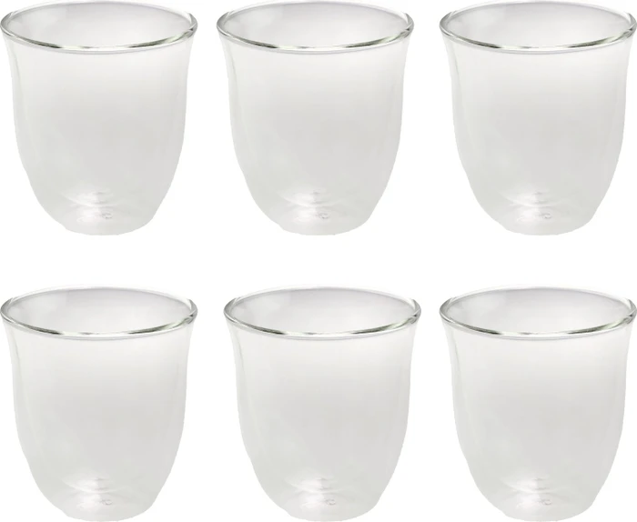 DeLonghi Cappuccino doppelwandige Thermoglas, 6 Stück