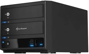 Sharkoon 2-Bay RAID Box, USB-B 3.0