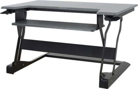 Ergotron WorkFit T Schreibtischaufsatz 89x59cm grau/schwarz