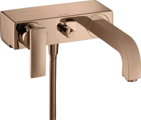 Hansgrohe Citterio Einhebel-Wannenmischer Aufputz mit Hebelgriff polished red gold