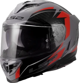 LS2 FF818 Storm III Dynamo matt grau/rot/schwarz