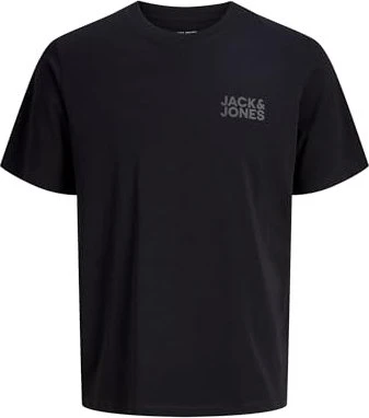 Jack & Jones Logo T-Shirt kurzarm schwarz/small print (Herren)