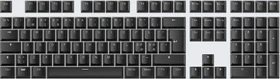Wooting Double-shot PBT Keycap Set, Kunststoff (PBT), OEM-Profil, Just Black, schwarz, 109 Tasten, ISO-ND