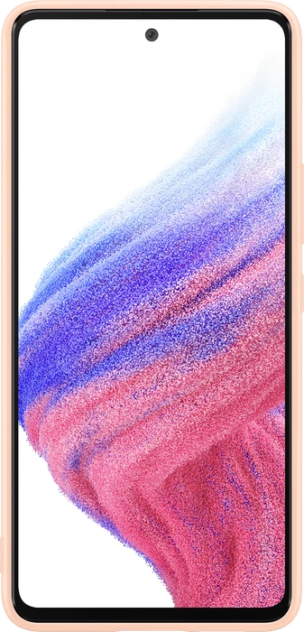 Samsung Silicone Cover für Galaxy A53 5G Peach