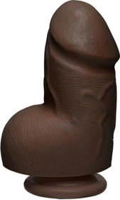 Doc Johnson The D Fat D Ultraskyn 6" with Balls chocolate