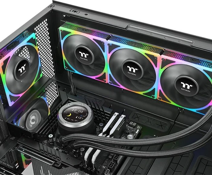 Thermaltake ToughFan EX 140 ARGB Sync, schwarz, 140mm, 3er-Pack
