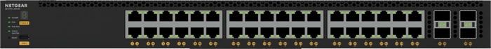 Netgear AVoIP M4350 Rackmount 10G Managed Switch, 36x RJ-45, 4x SFP28, 280W PoE++